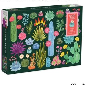 Desert Flora 1000 Piece Puzzle with Shaped Pieces